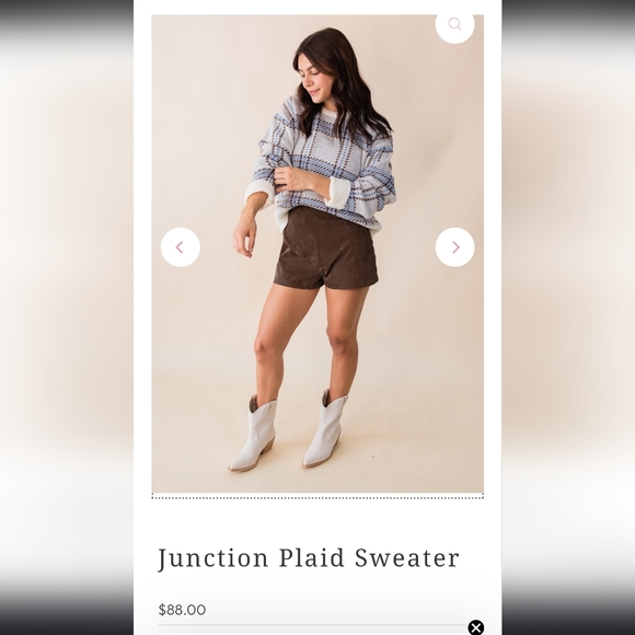 Plaid Sweater - Picture 8 of 11